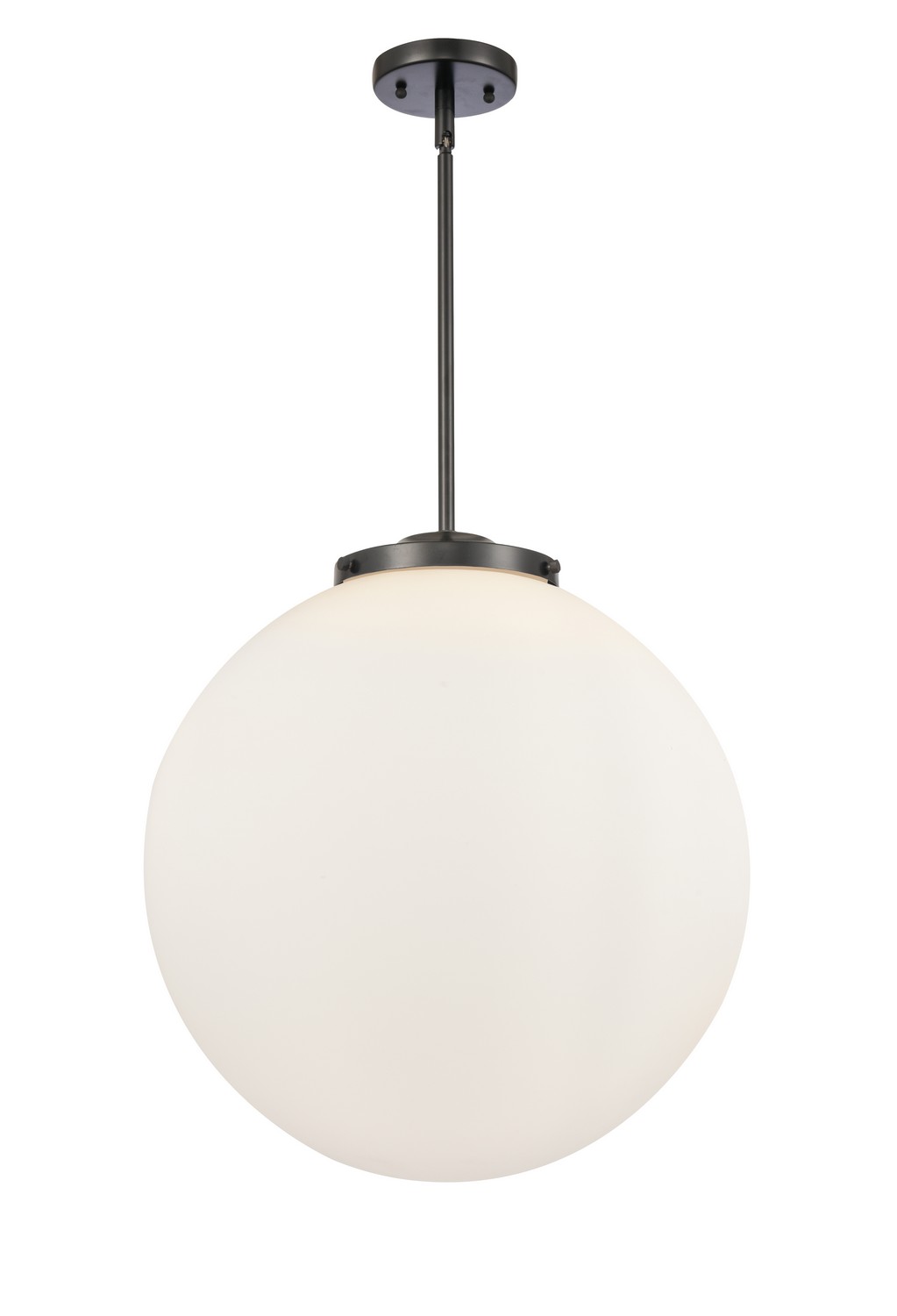 Three Light Pendant by Innovations - Essex Collection, Matte Black Finish - 221-3S-BK-G201-18