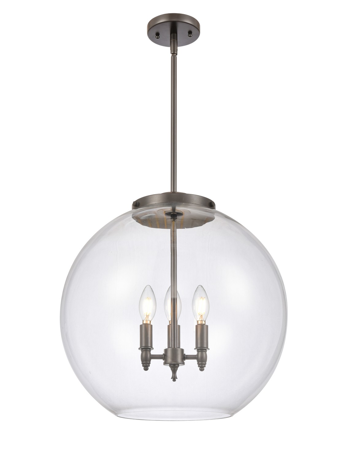 LED Pendant by Innovations - Essex Collection, Oil Rubbed Bronze Finish - 221-3S-OB-G122-18-LED