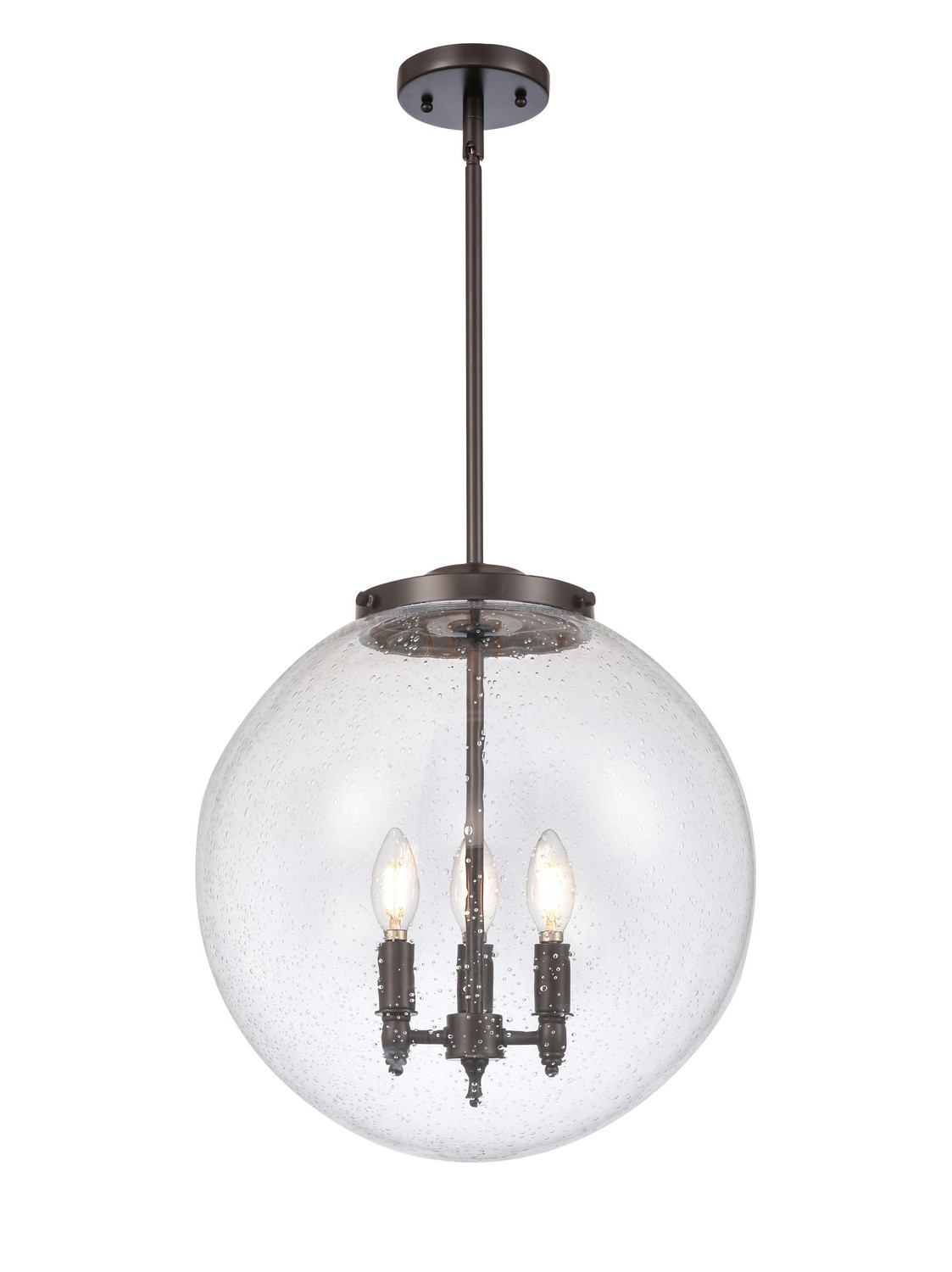 Three Light Pendant by Innovations - Essex Collection, Oil Rubbed Bronze Finish - 221-3S-OB-G204-16