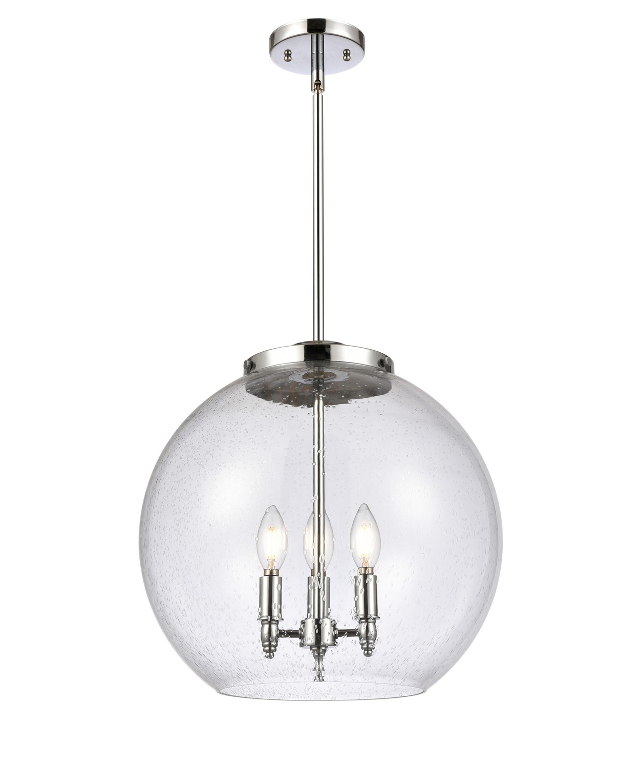 Three Light Pendant by Innovations - Essex Collection, Polished Chrome Finish - 221-3S-PC-G124-16