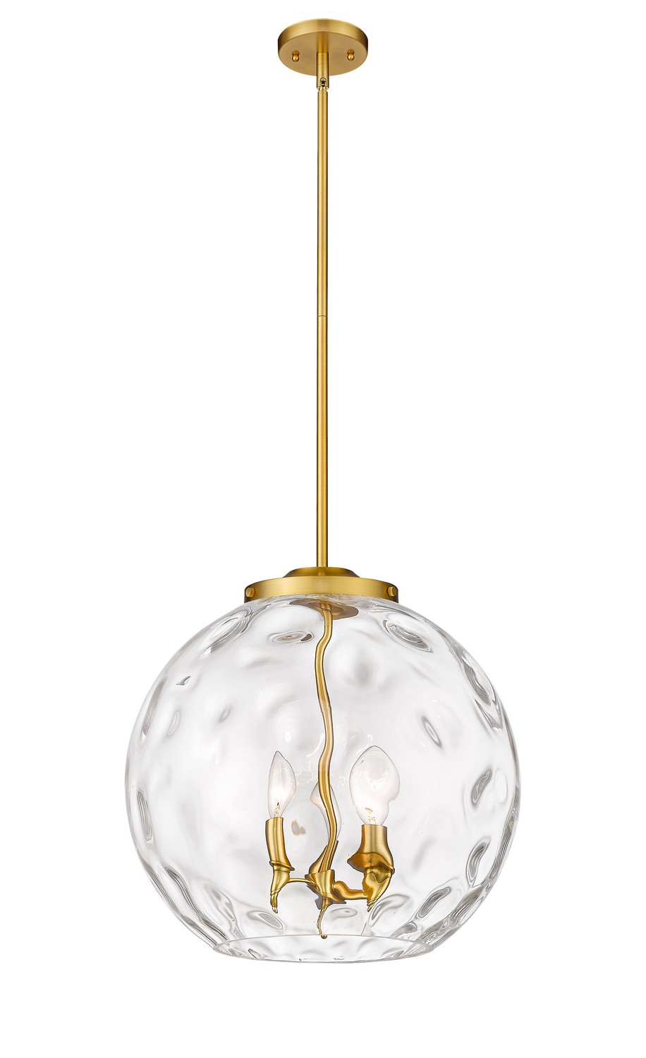 Three Light Pendant by Innovations - Essex Collection, Satin Gold Finish - 221-3S-SG-G1215-16