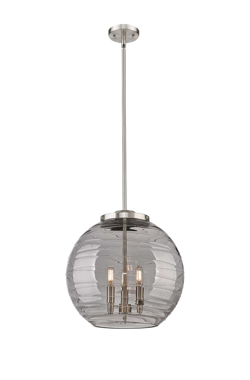 Three Light Pendant by Innovations - Essex Collection, Brushed Satin Nickel Finish - 221-3S-SN-G1213-16SM