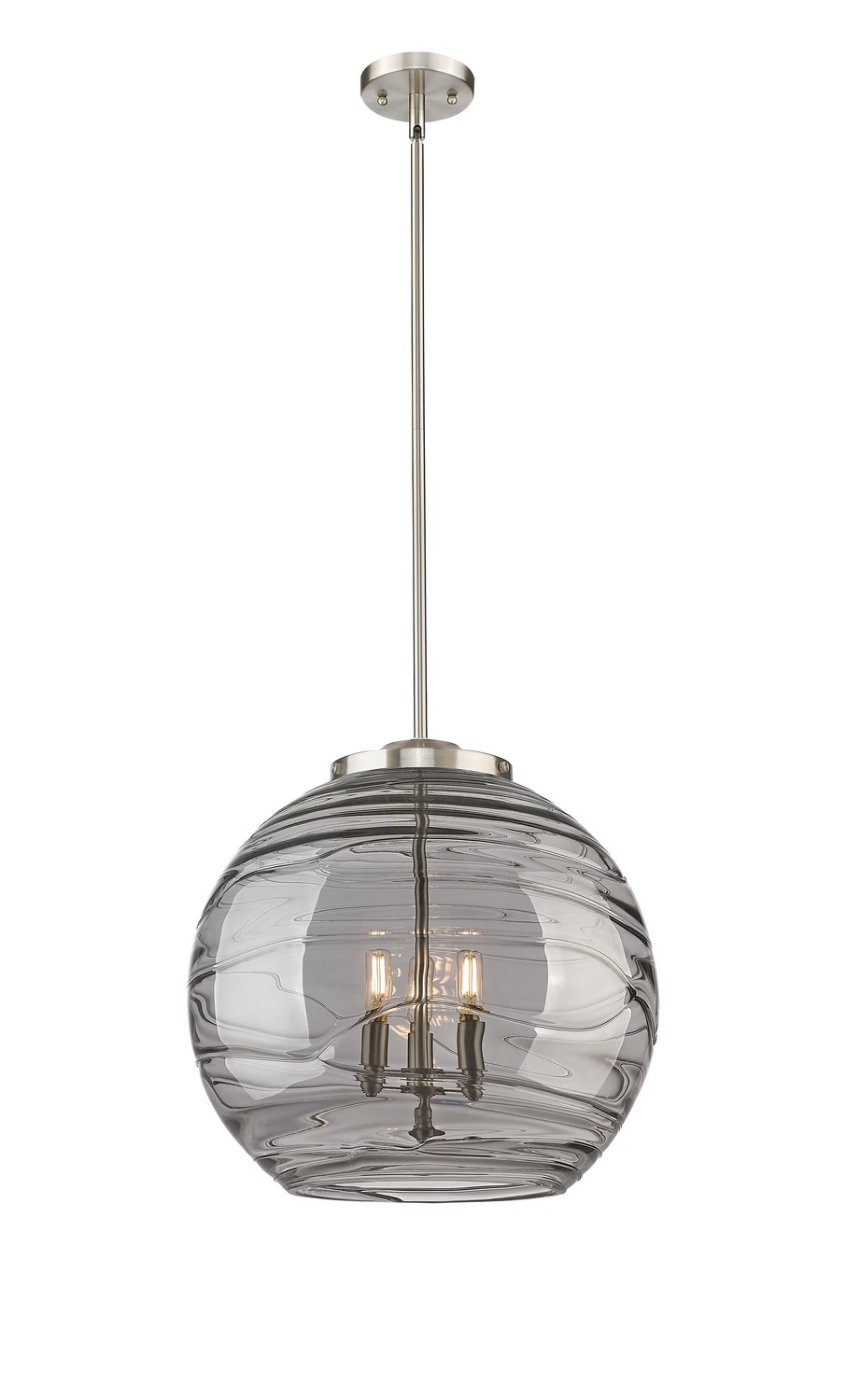 Three Light Pendant by Innovations - Essex Collection, Brushed Satin Nickel Finish - 221-3S-SN-G1213-18SM
