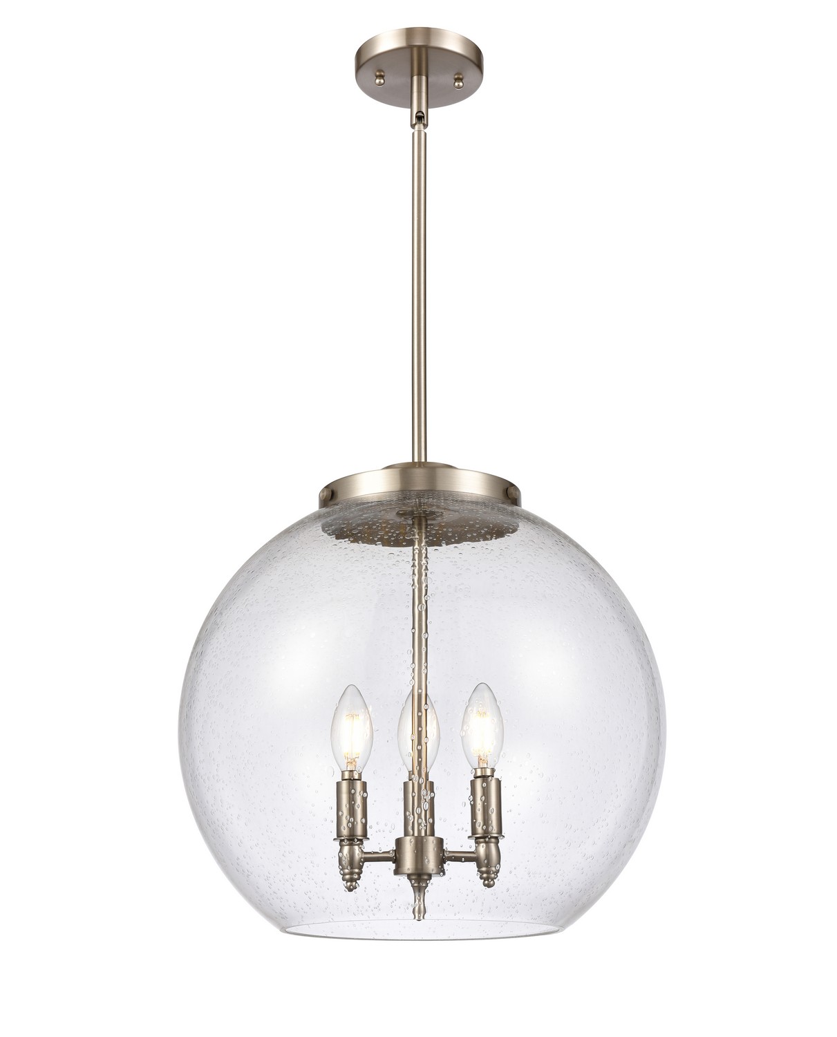 LED Pendant by Innovations - Essex Collection, Brushed Satin Nickel Finish - 221-3S-SN-G124-16-LED