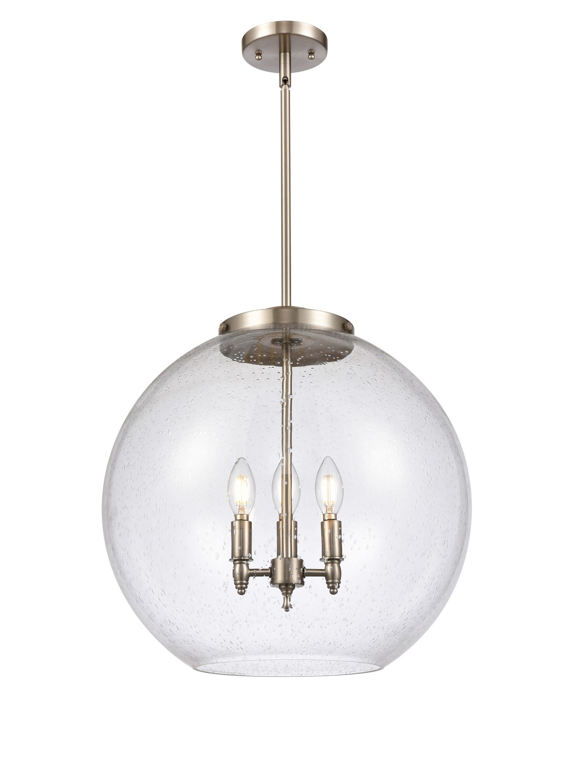 LED Pendant by Innovations - Essex Collection, Brushed Satin Nickel Finish - 221-3S-SN-G124-18-LED