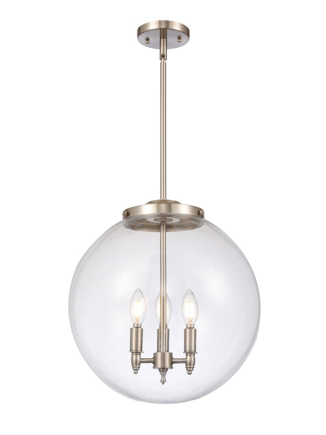 LED Pendant by Innovations - Essex Collection, Brushed Satin Nickel Finish - 221-3S-SN-G202-16-LED