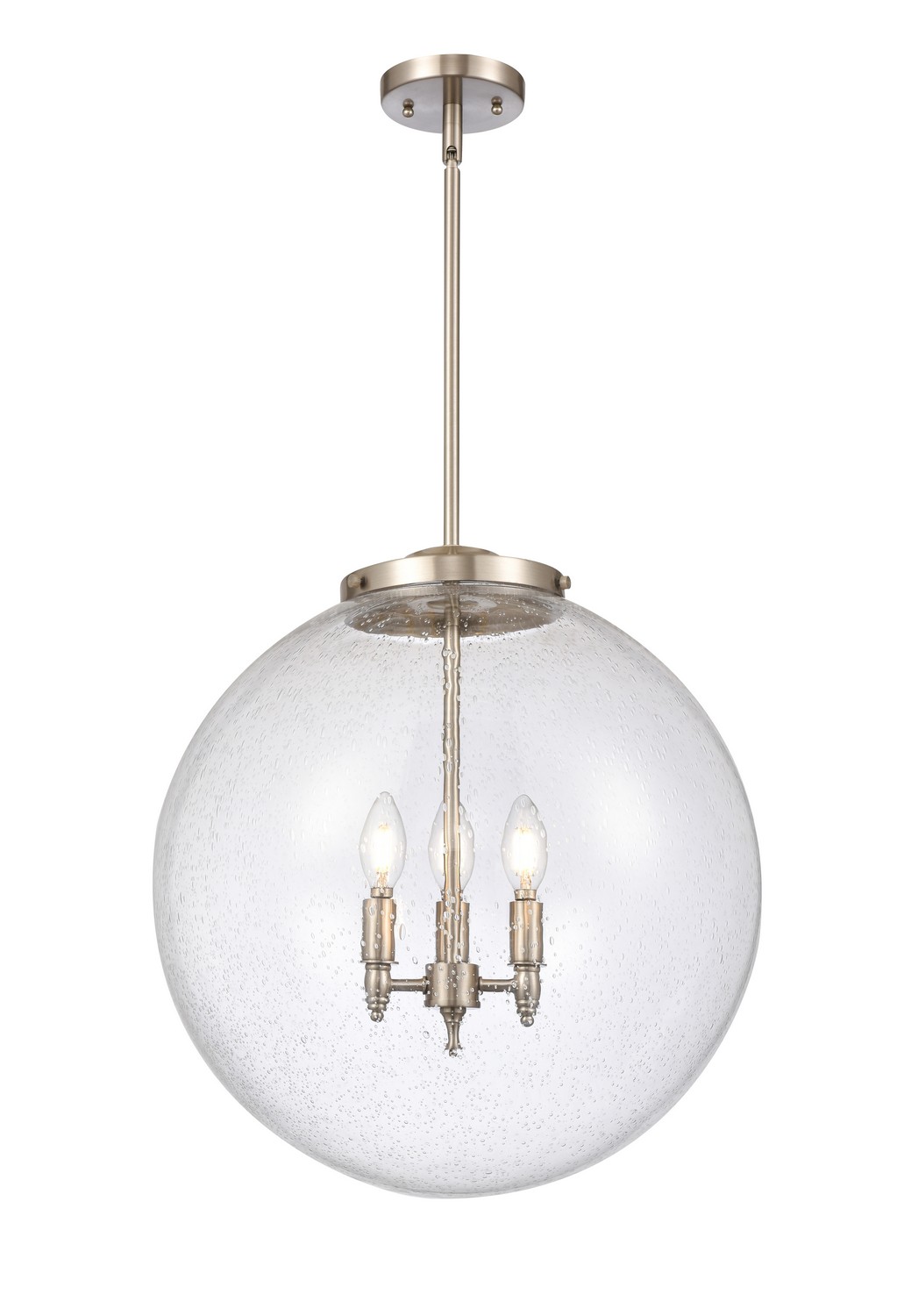 Three Light Pendant by Innovations - Essex Collection, Brushed Satin Nickel Finish - 221-3S-SN-G204-18