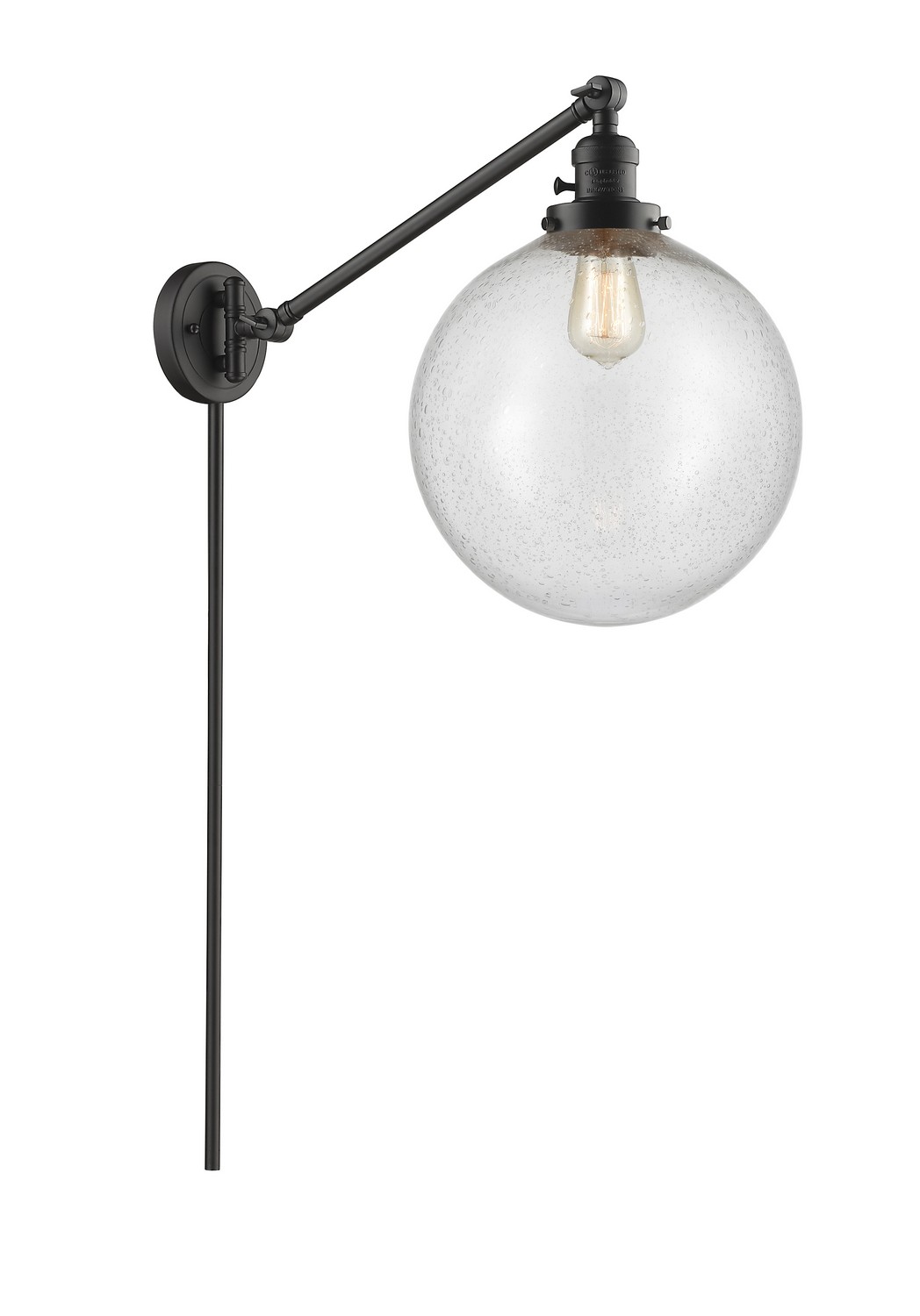 One Light Swing Arm by Innovations - Franklin Restoration Collection, Oil Rubbed Bronze Finish - 237-OB-G204-12