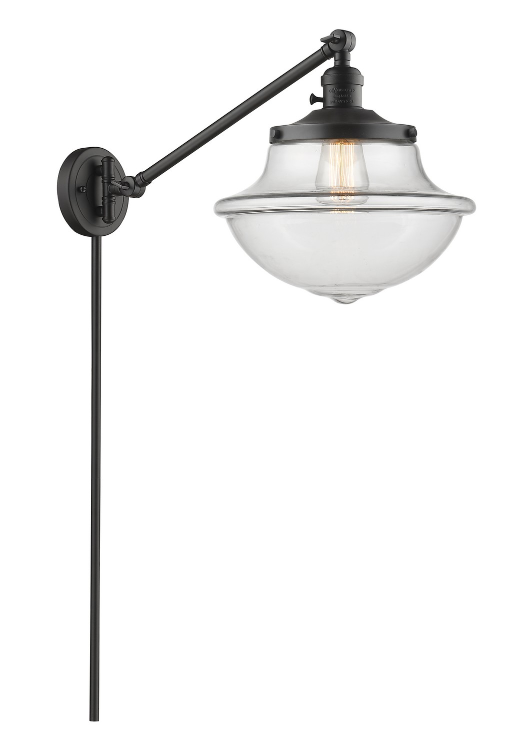 LED Swing Arm by Innovations - Franklin Restoration Collection, Oil Rubbed Bronze Finish - 237-OB-G542-LED