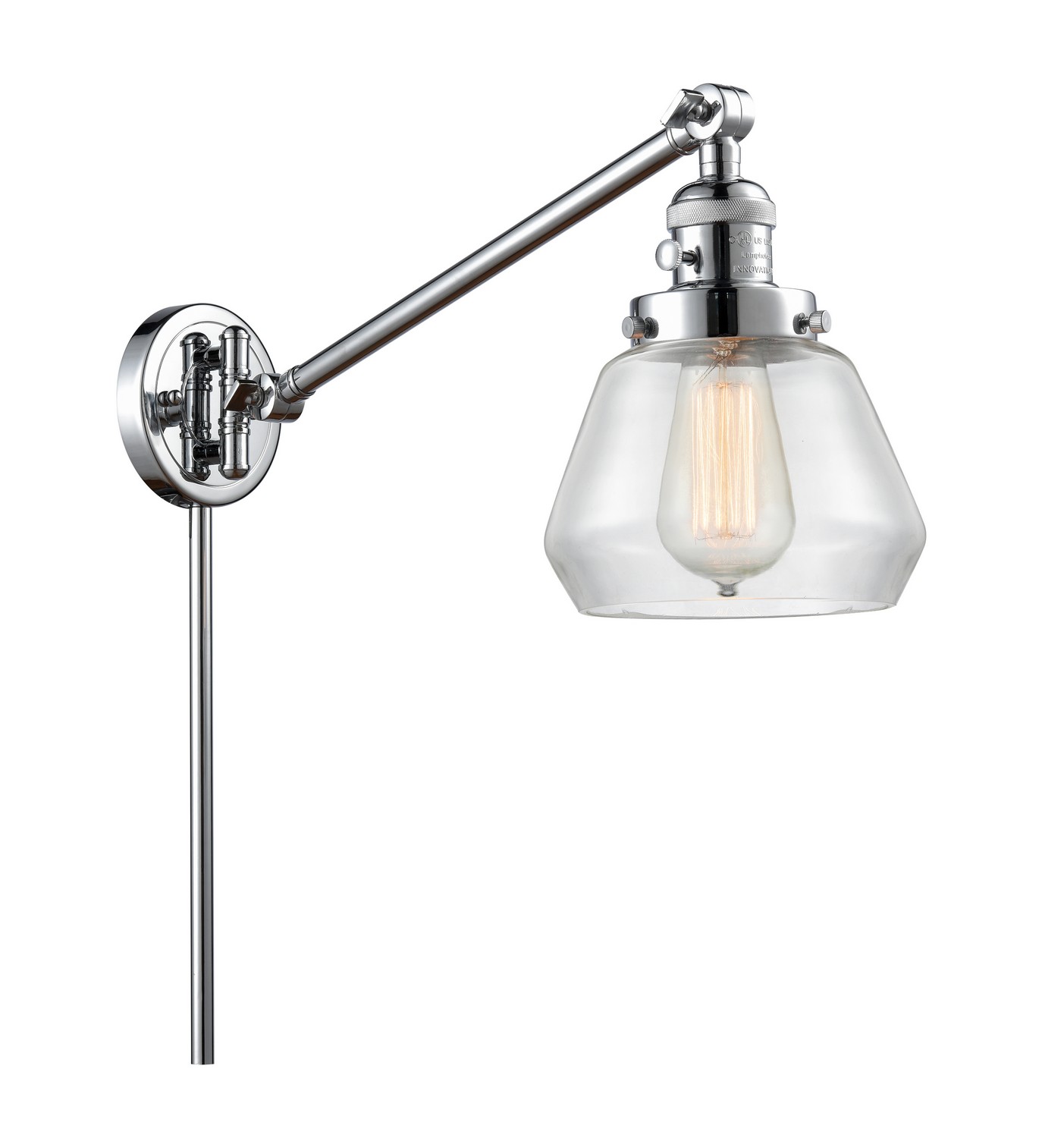 LED Swing Arm by Innovations - Franklin Restoration Collection, Polished Chrome Finish - 237-PC-G172-LED