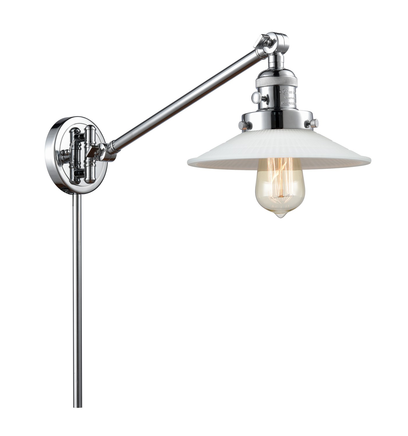 LED Swing Arm by Innovations - Franklin Restoration Collection, Polished Chrome Finish - 237-PC-G1-LED