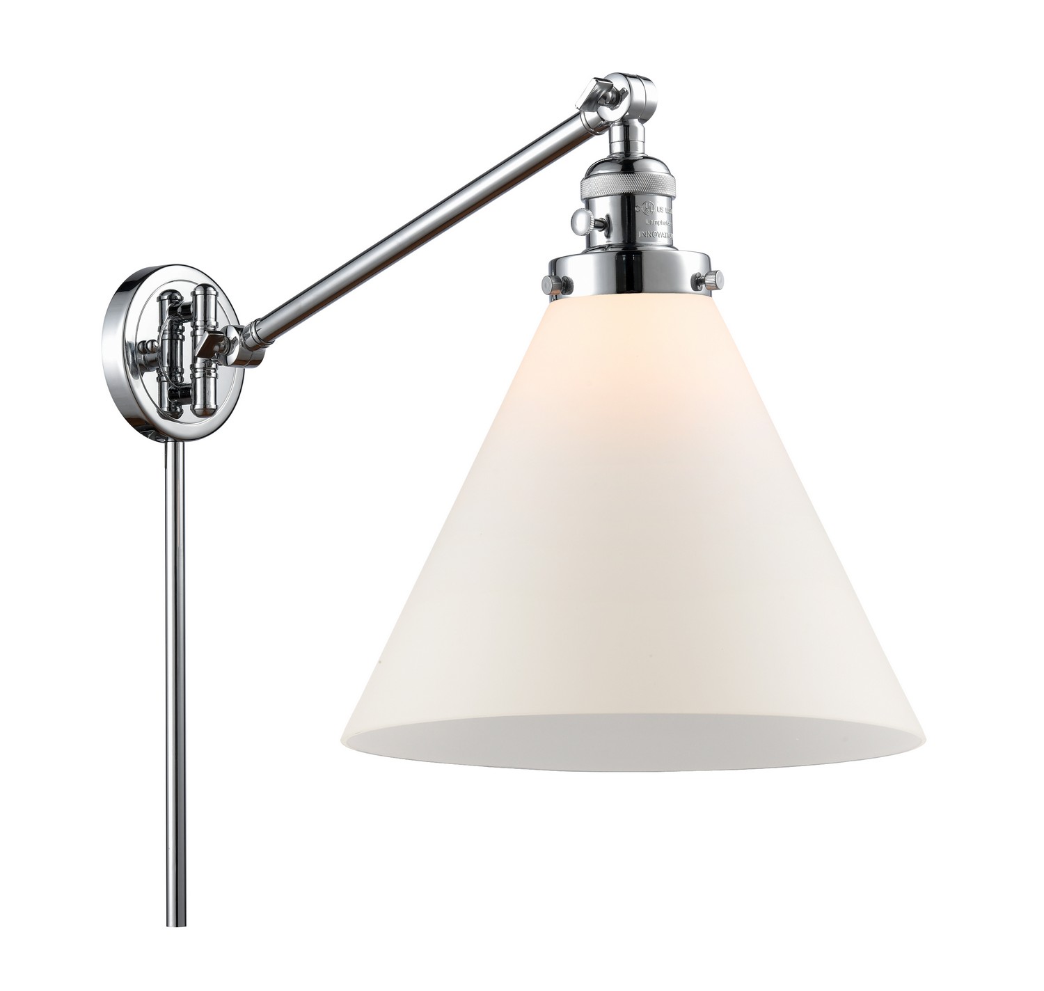 LED Swing Arm by Innovations - Franklin Restoration Collection, Polished Chrome Finish - 237-PC-G41-L-LED