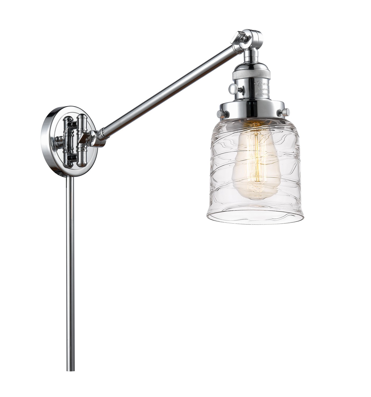 LED Swing Arm by Innovations - Franklin Restoration Collection, Polished Chrome Finish - 237-PC-G513-LED