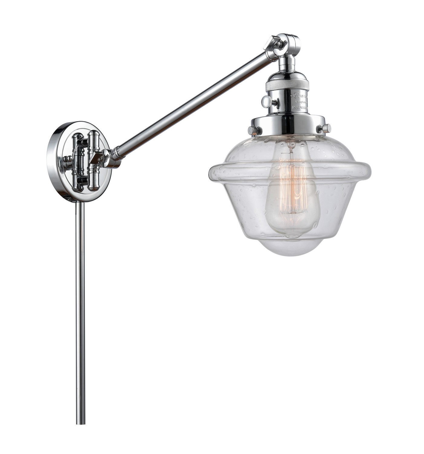 LED Swing Arm by Innovations - Franklin Restoration Collection, Polished Chrome Finish - 237-PC-G534-LED