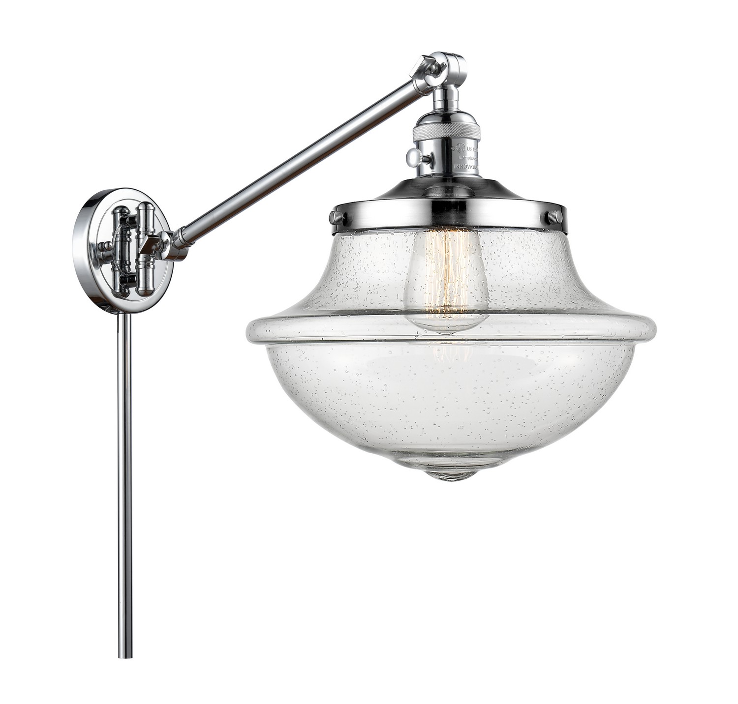 LED Swing Arm by Innovations - Franklin Restoration Collection, Polished Chrome Finish - 237-PC-G544-LED