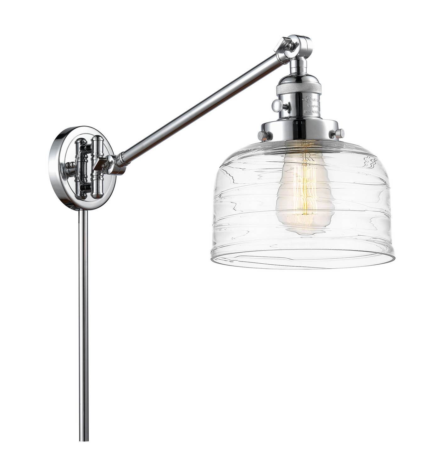 LED Swing Arm by Innovations - Franklin Restoration Collection, Polished Chrome Finish - 237-PC-G713-LED