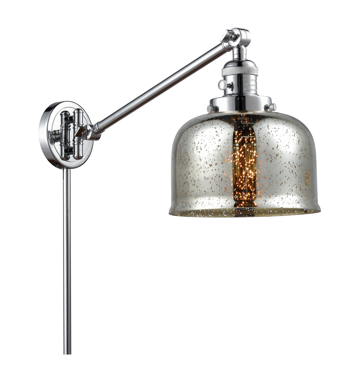 LED Swing Arm by Innovations - Franklin Restoration Collection, Polished Chrome Finish - 237-PC-G78-LED