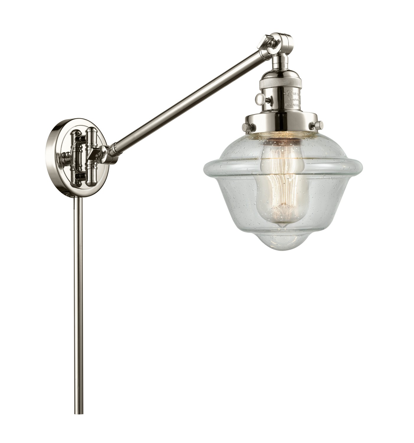LED Swing Arm by Innovations - Franklin Restoration Collection, Polished Nickel Finish - 237-PN-G534-LED