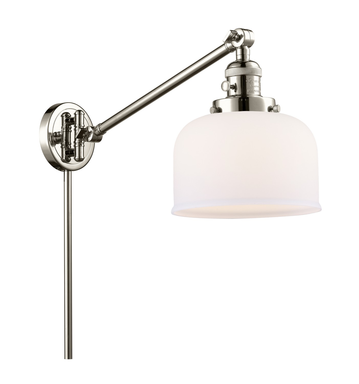 LED Swing Arm by Innovations - Franklin Restoration Collection, Polished Nickel Finish - 237-PN-G71-LED