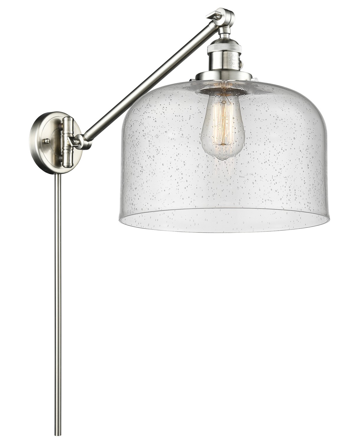 LED Swing Arm by Innovations - Franklin Restoration Collection, Brushed Satin Nickel Finish - 237-SN-G74-L-LED