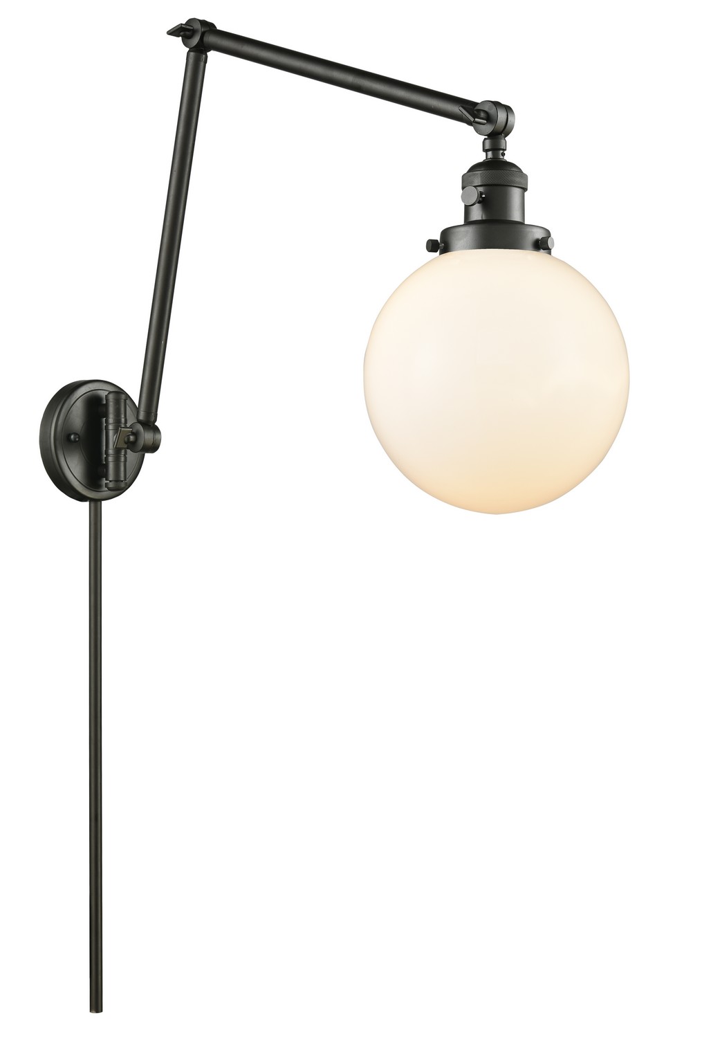 LED Swing Arm by Innovations - Franklin Restoration Collection, Oil Rubbed Bronze Finish - 238-OB-G201-8-LED