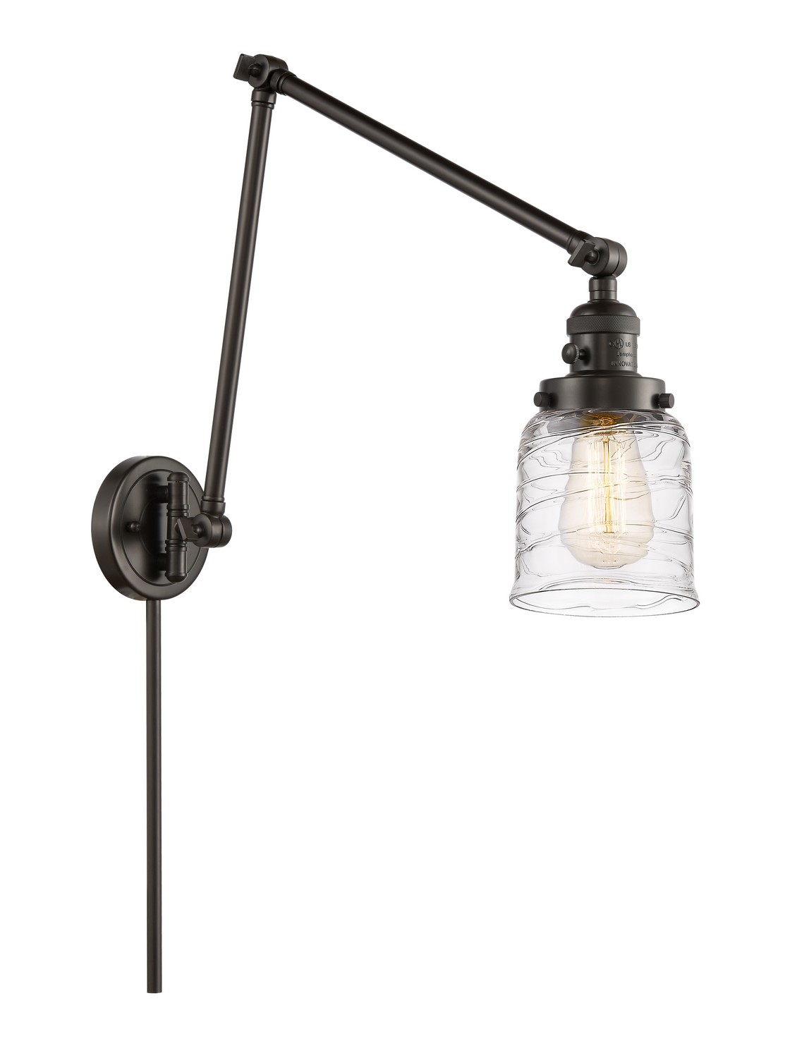 LED Swing Arm by Innovations - Franklin Restoration Collection, Oil Rubbed Bronze Finish - 238-OB-G513-LED