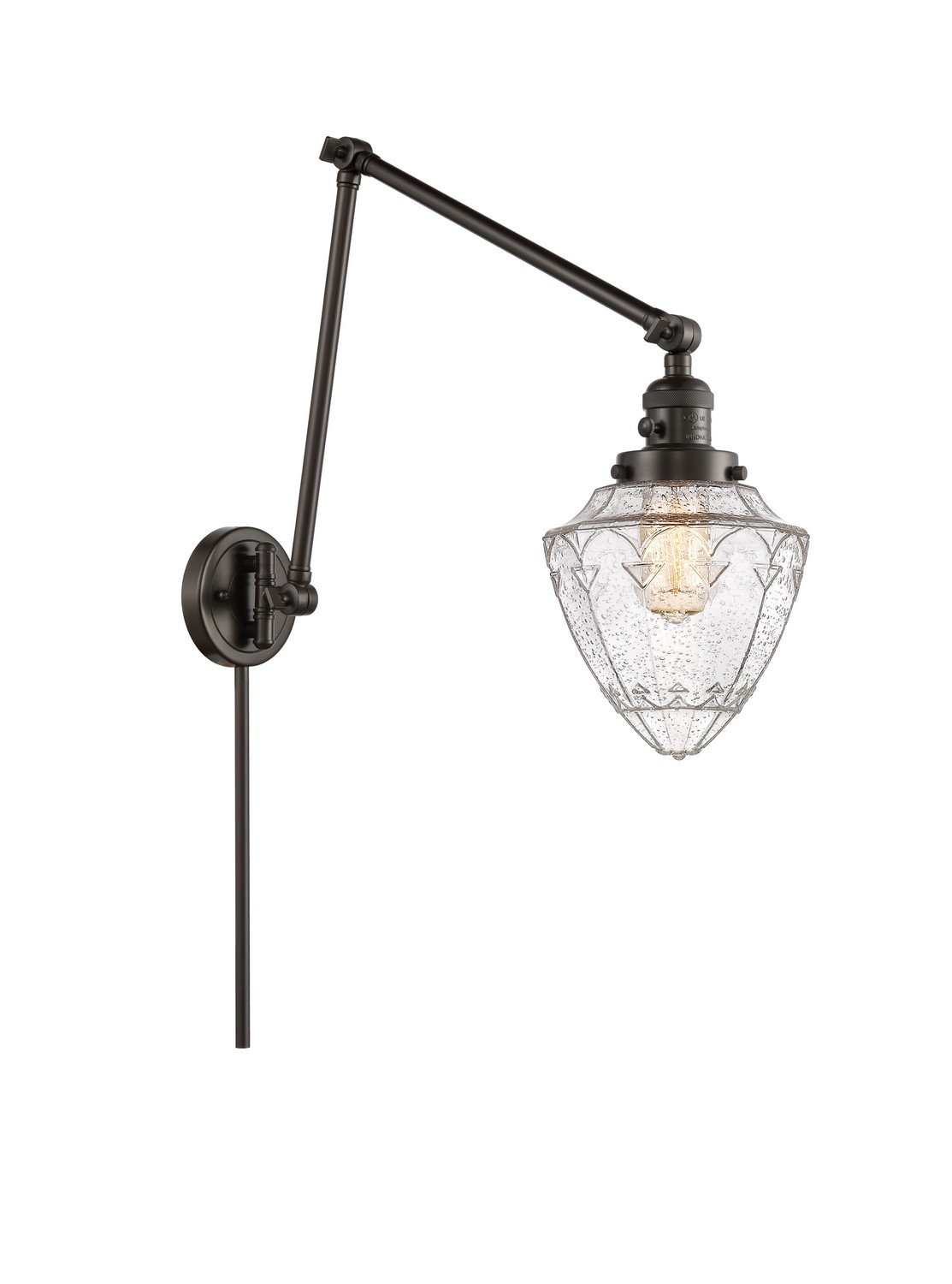 One Light Swing Arm by Innovations - Franklin Restoration Collection, Oil Rubbed Bronze Finish - 238-OB-G664-7