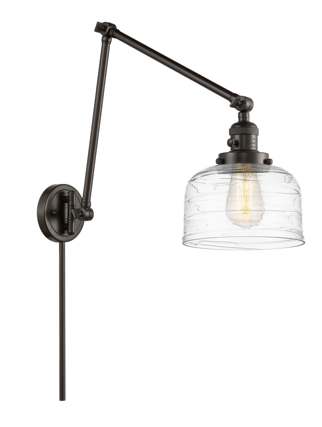 One Light Swing Arm by Innovations - Franklin Restoration Collection, Oil Rubbed Bronze Finish - 238-OB-G713
