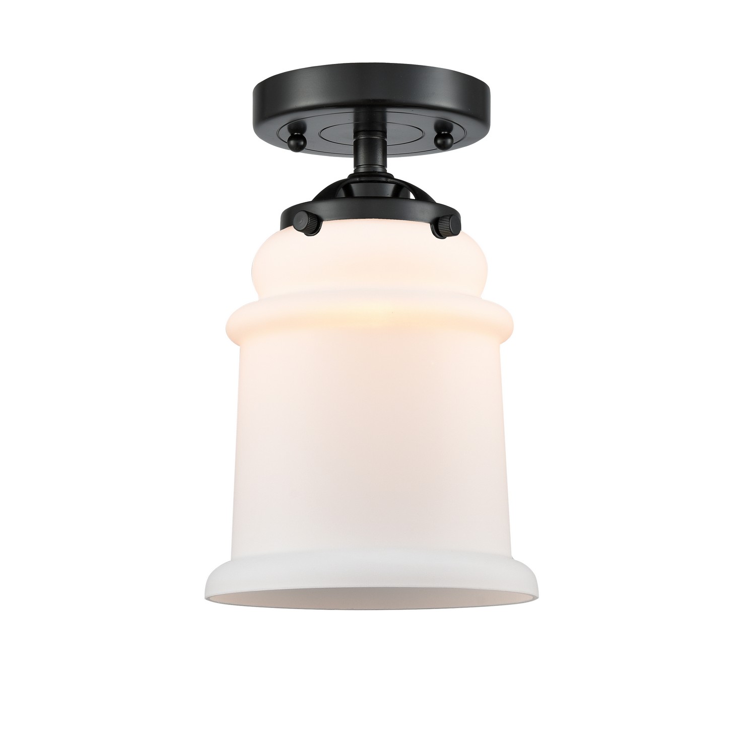 One Light Semi-Flush Mount by Innovations - Nouveau Collection, Oil Rubbed Bronze Finish - 284-1C-OB-G181