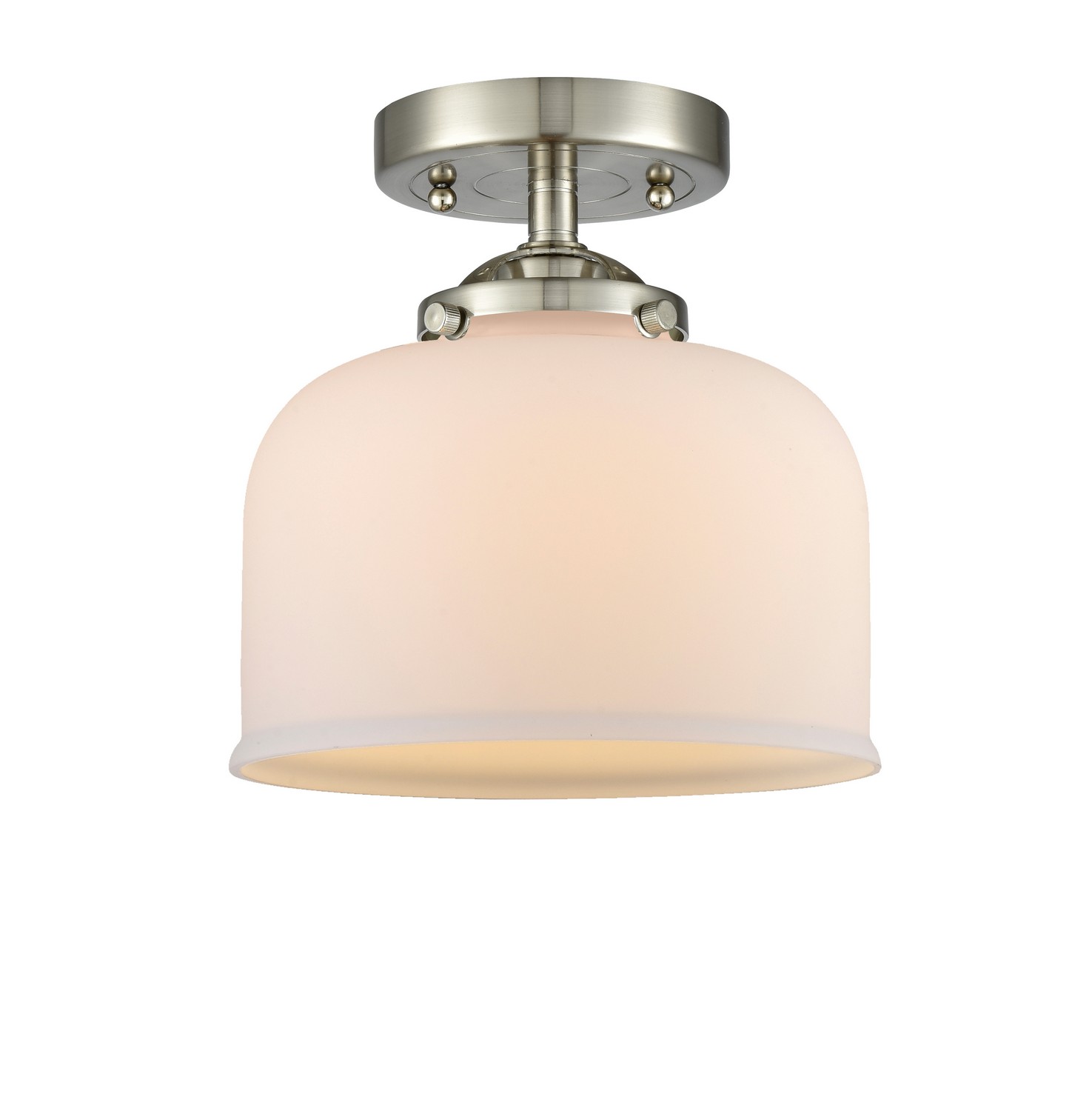 LED Semi-Flush Mount by Innovations - Nouveau Collection, Brushed Satin Nickel Finish - 284-1C-SN-G71-LED