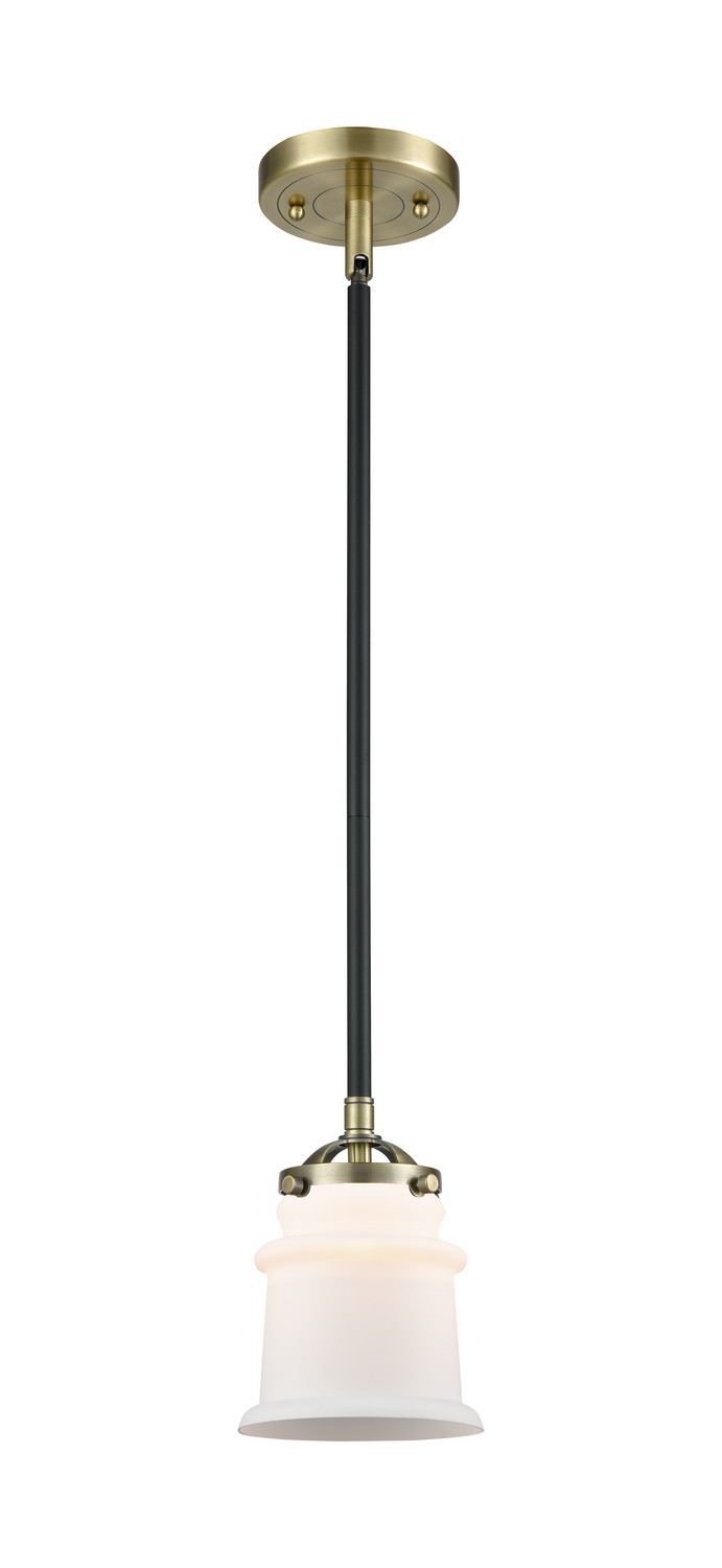 One Light Mini Pendant by Innovations - Nouveau Collection, Black Antique Brass Finish - 284-1S-BAB-G181S