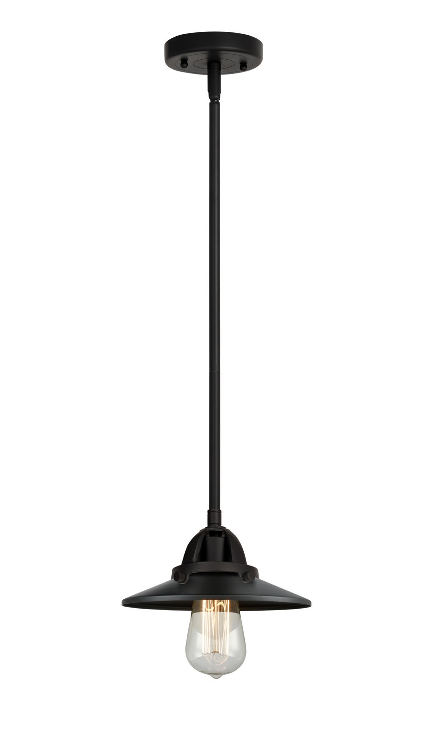 One Light Mini Pendant by Innovations - Nouveau 2 Collection, Matte Black Finish - 288-1S-BK-M6-BK