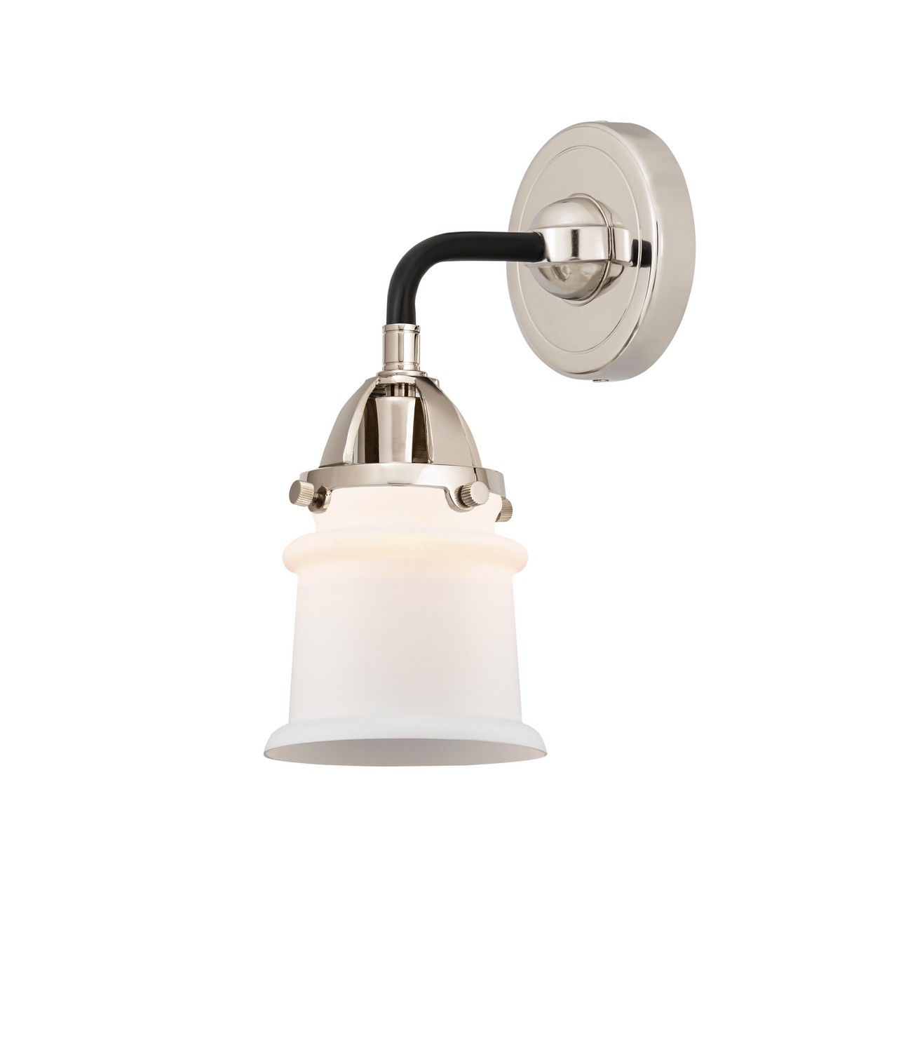 LED Wall Sconce by Innovations - Nouveau 2 Collection, Black Polished Nickel Finish - 288-1W-BPN-G181S-LED