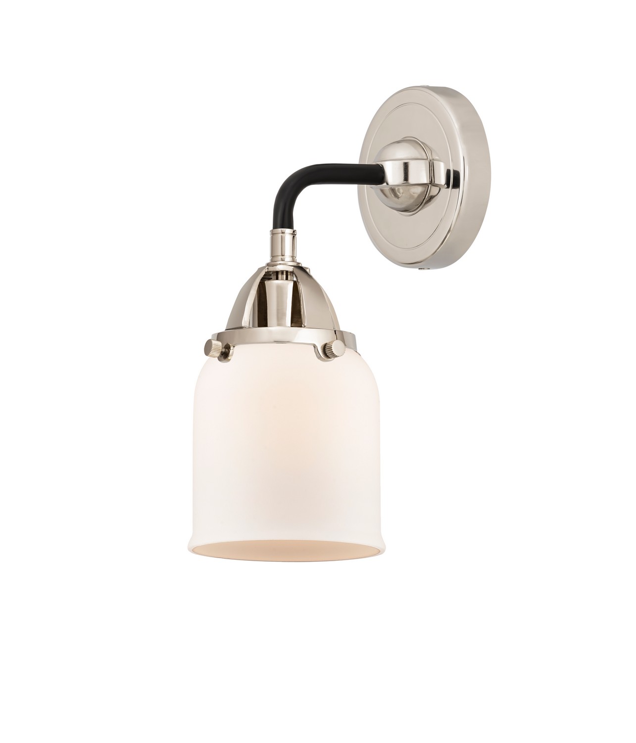 LED Wall Sconce by Innovations - Nouveau 2 Collection, Black Polished Nickel Finish - 288-1W-BPN-G51-LED