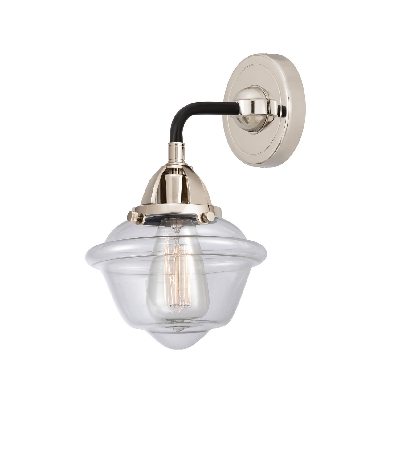LED Wall Sconce by Innovations - Nouveau 2 Collection, Black Polished Nickel Finish - 288-1W-BPN-G532-LED