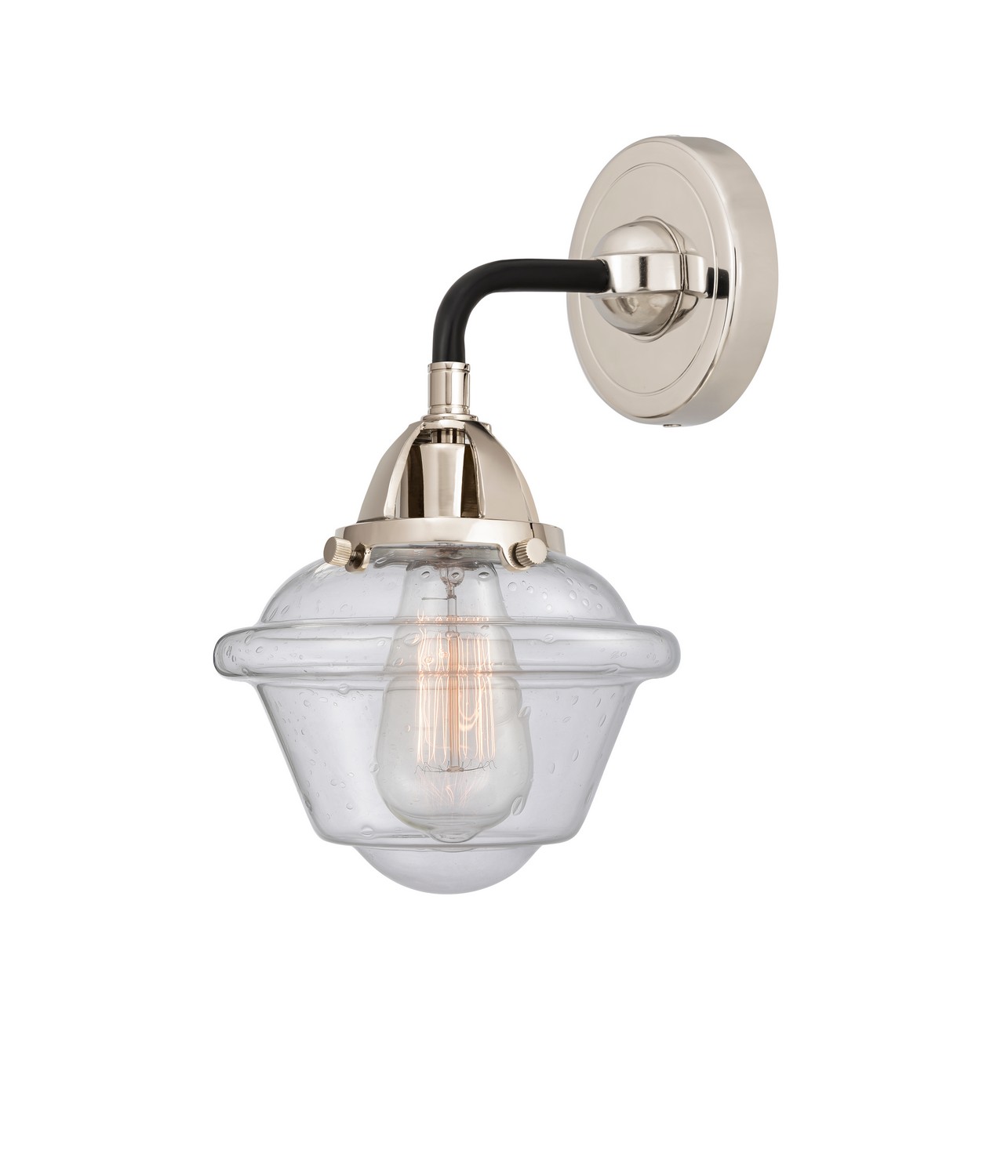LED Wall Sconce by Innovations - Nouveau 2 Collection, Black Polished Nickel Finish - 288-1W-BPN-G534-LED