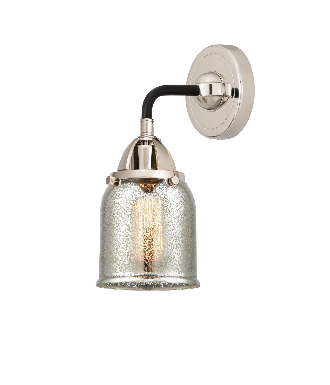 LED Wall Sconce by Innovations - Nouveau 2 Collection, Black Polished Nickel Finish - 288-1W-BPN-G58-LED