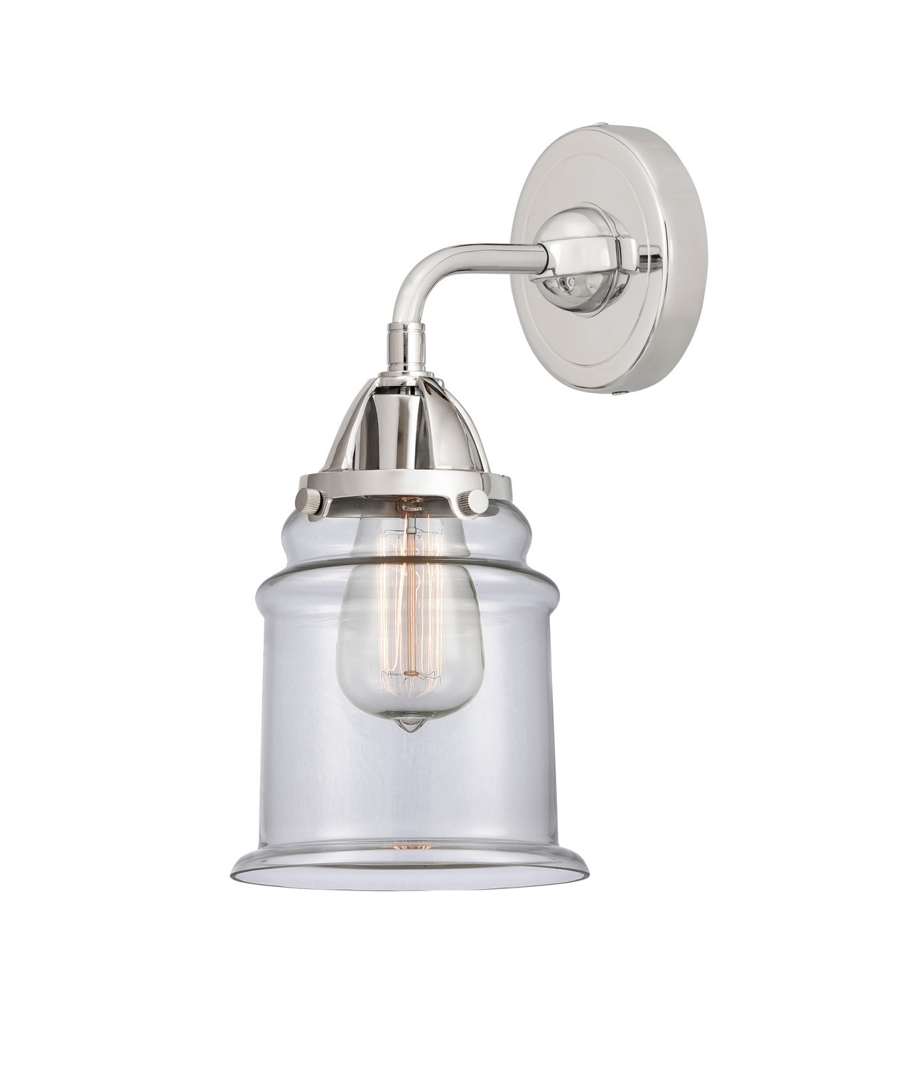 LED Wall Sconce by Innovations - Nouveau 2 Collection, Polished Chrome Finish - 288-1W-PC-G182-LED