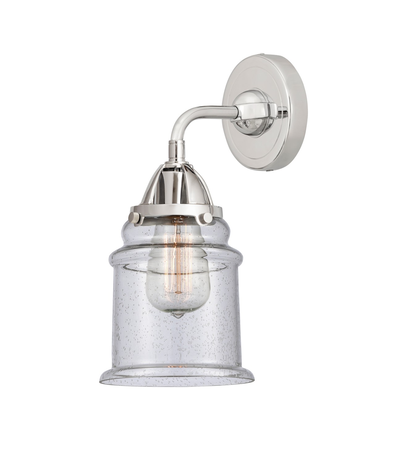 LED Wall Sconce by Innovations - Nouveau 2 Collection, Polished Chrome Finish - 288-1W-PC-G184-LED