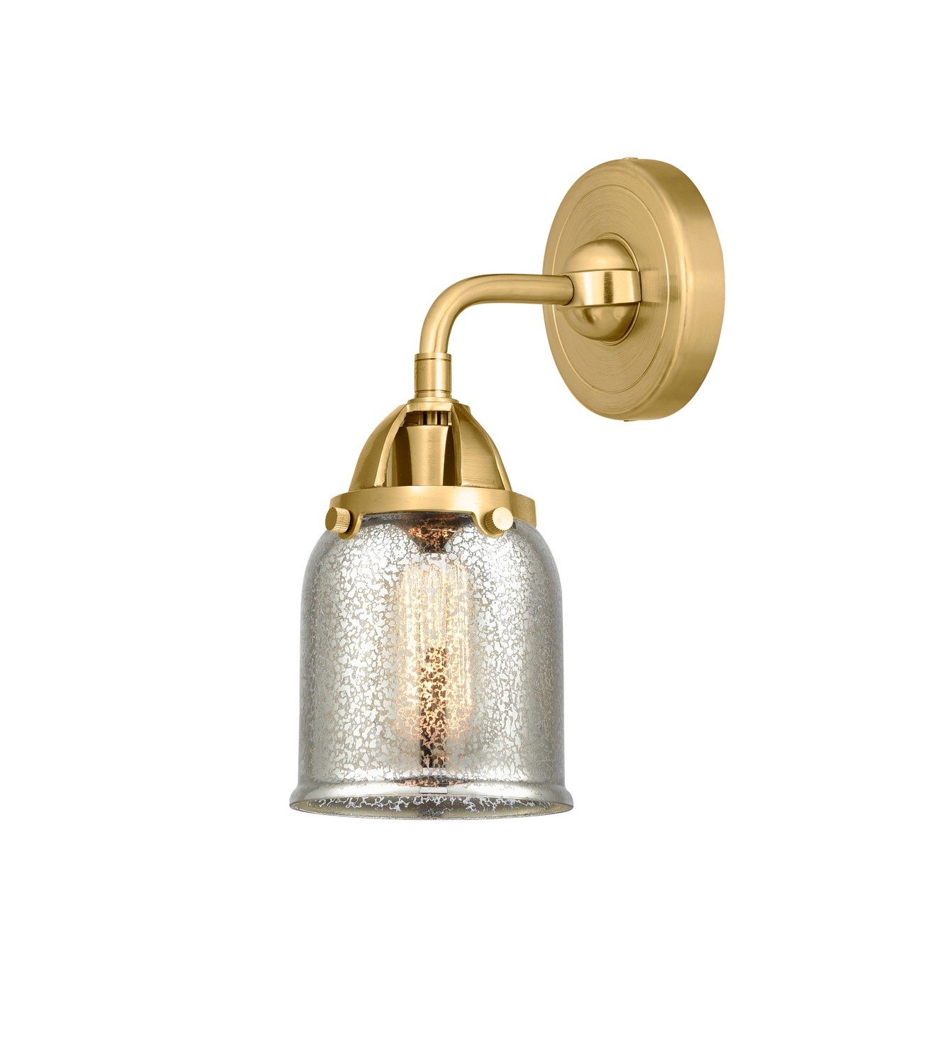 One Light Wall Sconce by Innovations - Nouveau 2 Collection, Satin Gold Finish - 288-1W-SG-G58