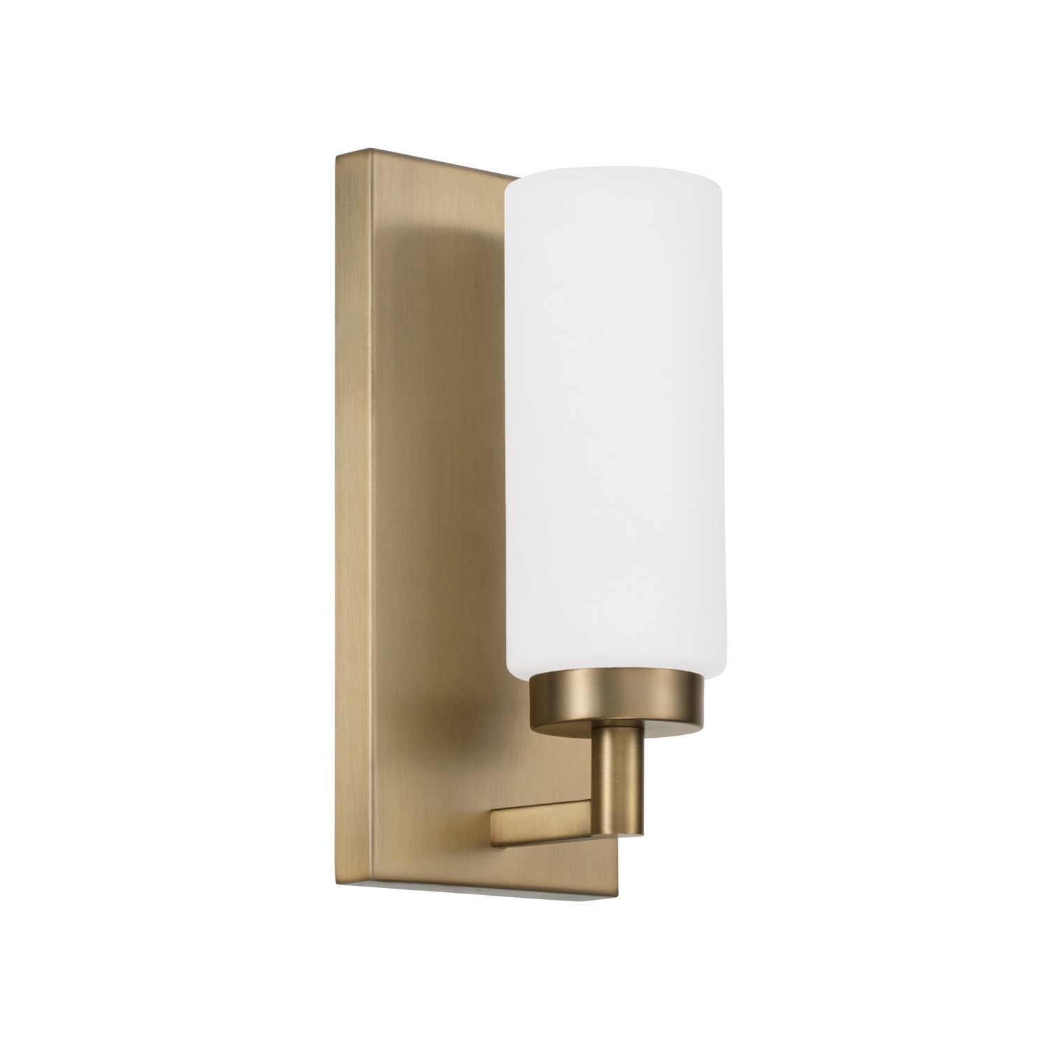 Capital Lighting Alyssa One Light Wall Sconce in Aged Brass - 651711AD