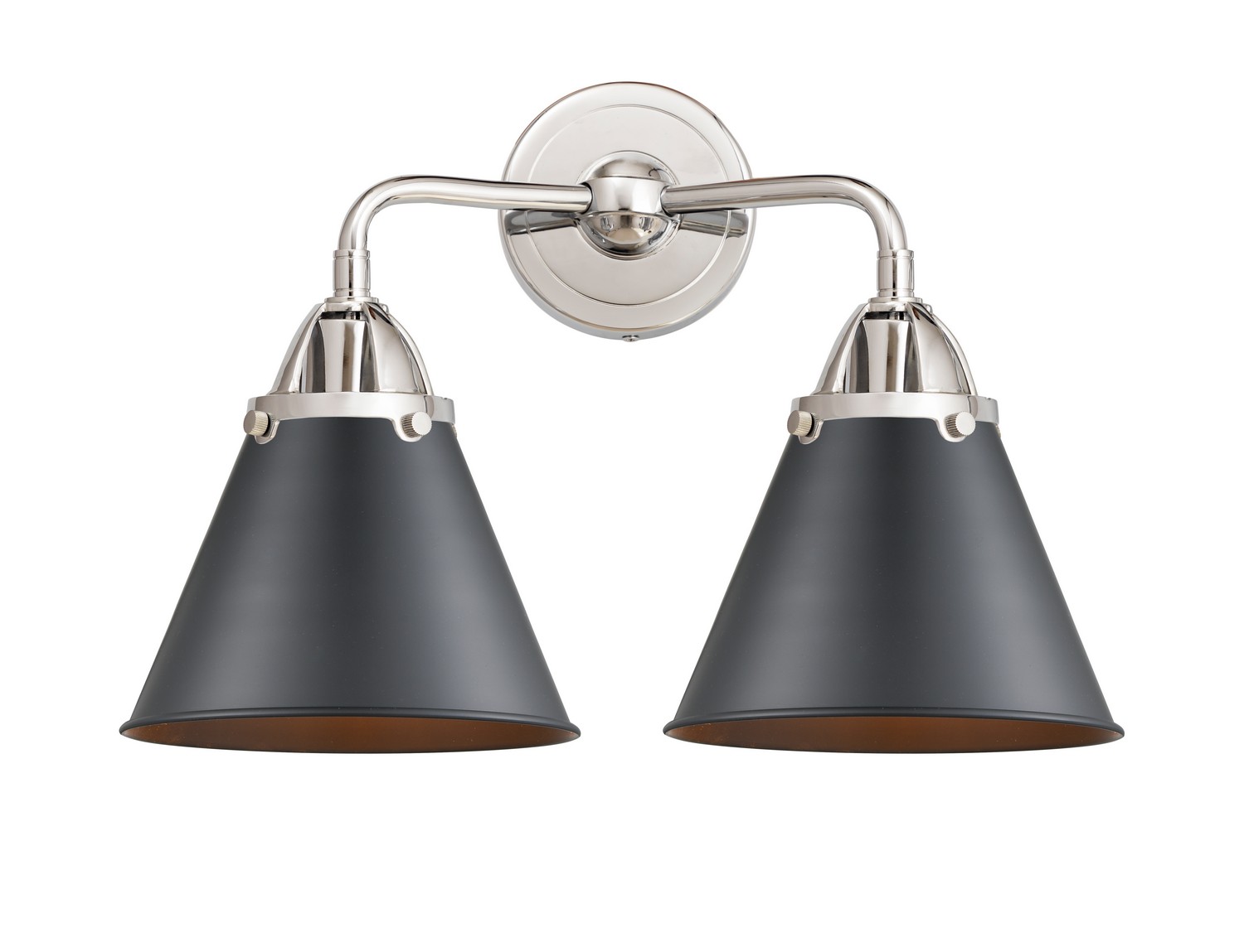 Two Light Bath Vanity by Innovations - Nouveau 2 Collection, Polished Chrome Finish - 288-2W-PC-M13-BK