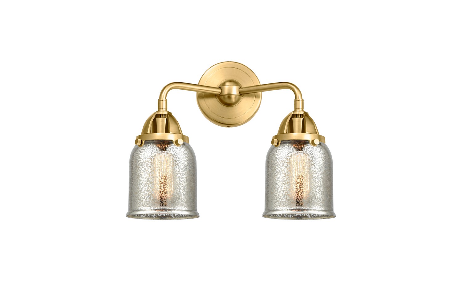 LED Bath Vanity by Innovations - Nouveau 2 Collection, Satin Gold Finish - 288-2W-SG-G58-LED