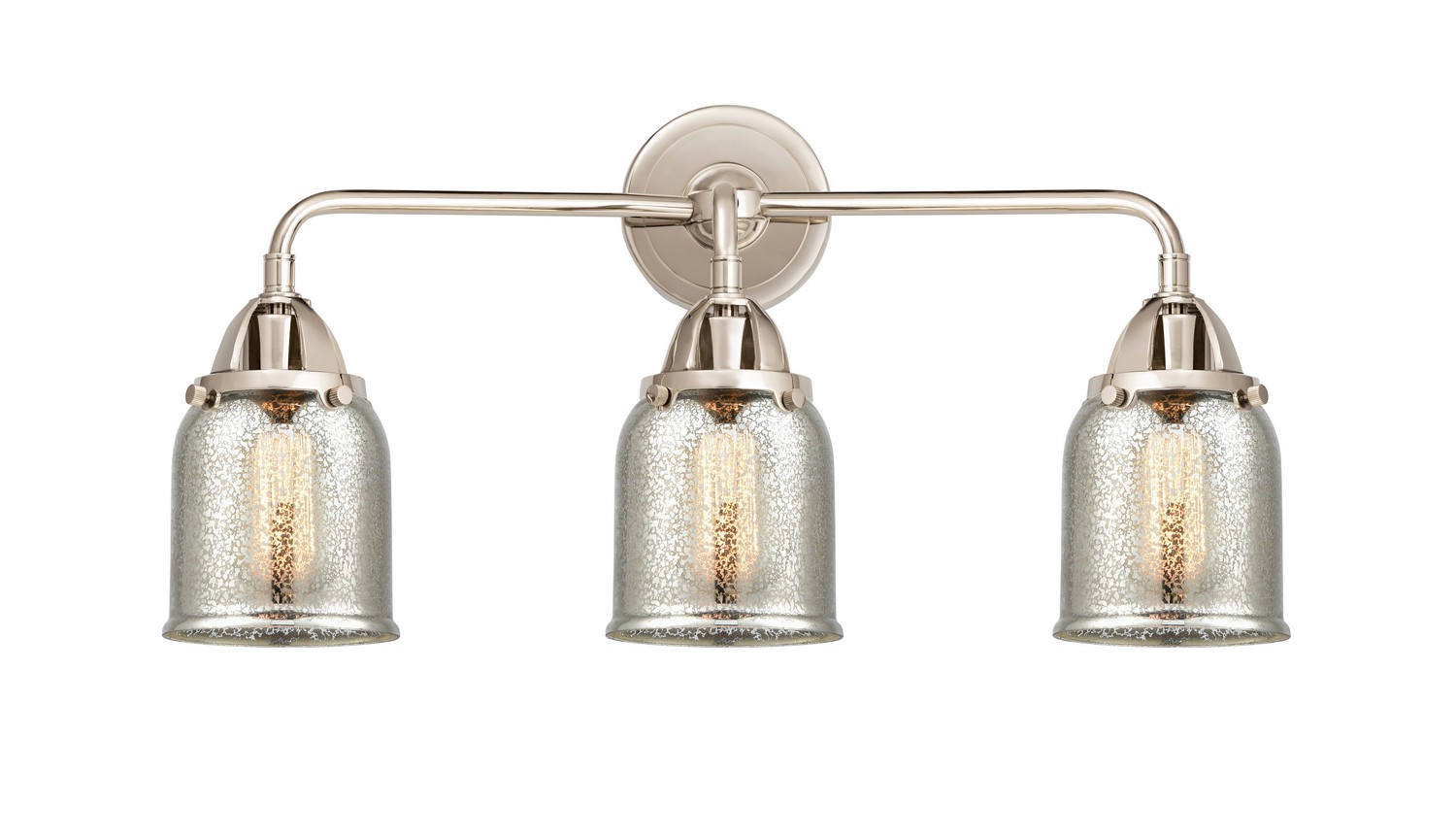 Three Light Bath Vanity by Innovations - Nouveau 2 Collection, Polished Nickel Finish - 288-3W-PN-G58