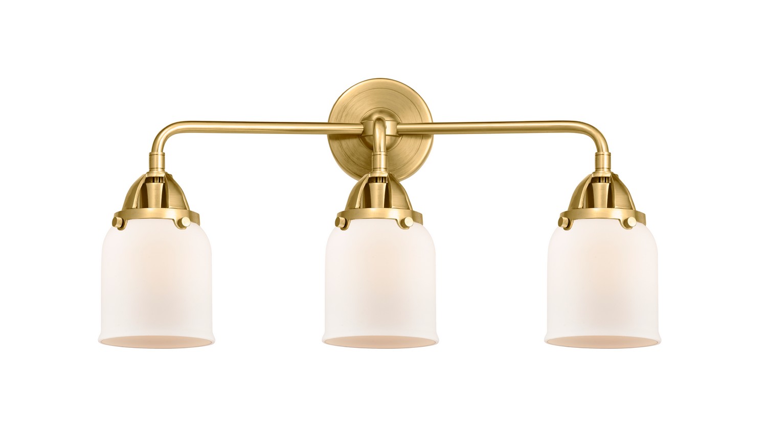 LED Bath Vanity by Innovations - Nouveau 2 Collection, Satin Gold Finish - 288-3W-SG-G51-LED