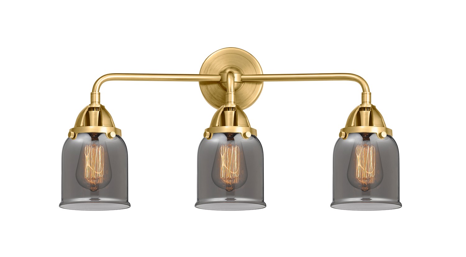 Three Light Bath Vanity by Innovations - Nouveau 2 Collection, Satin Gold Finish - 288-3W-SG-G53