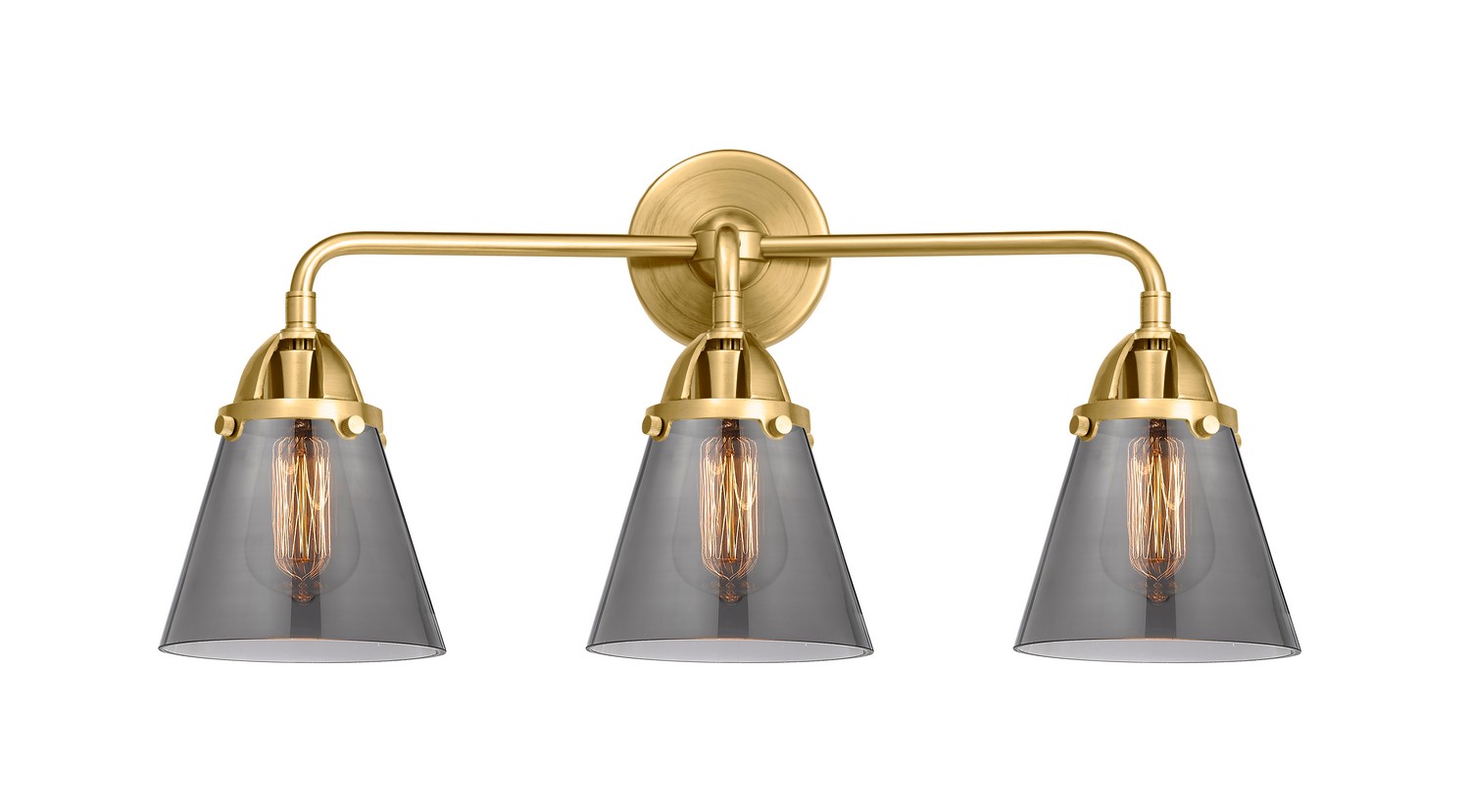 LED Bath Vanity by Innovations - Nouveau 2 Collection, Satin Gold Finish - 288-3W-SG-G63-LED