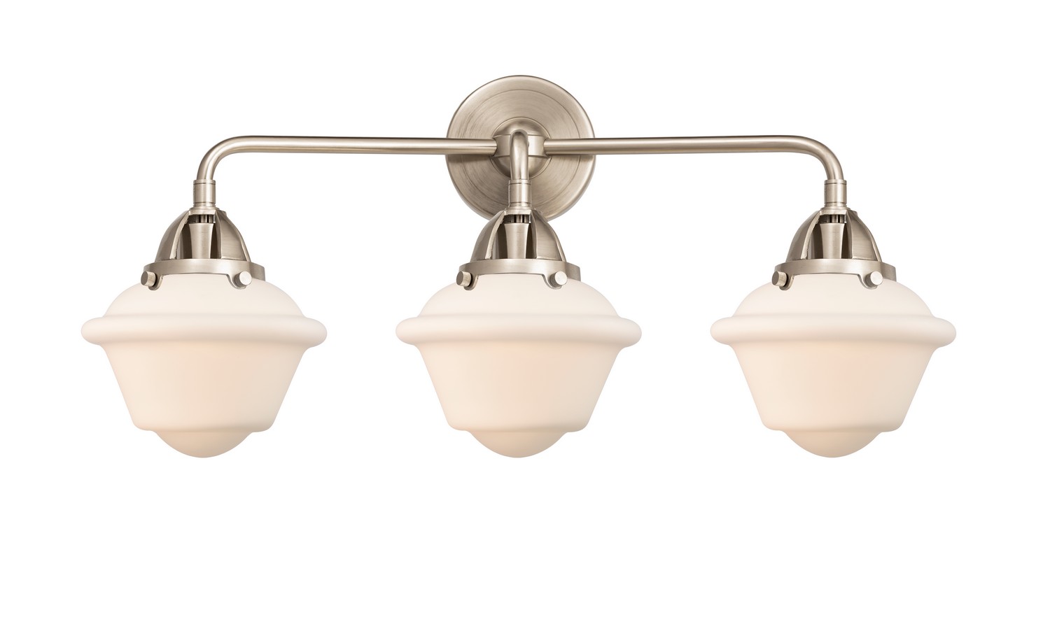 Three Light Bath Vanity by Innovations - Nouveau 2 Collection, Brushed Satin Nickel Finish - 288-3W-SN-G531