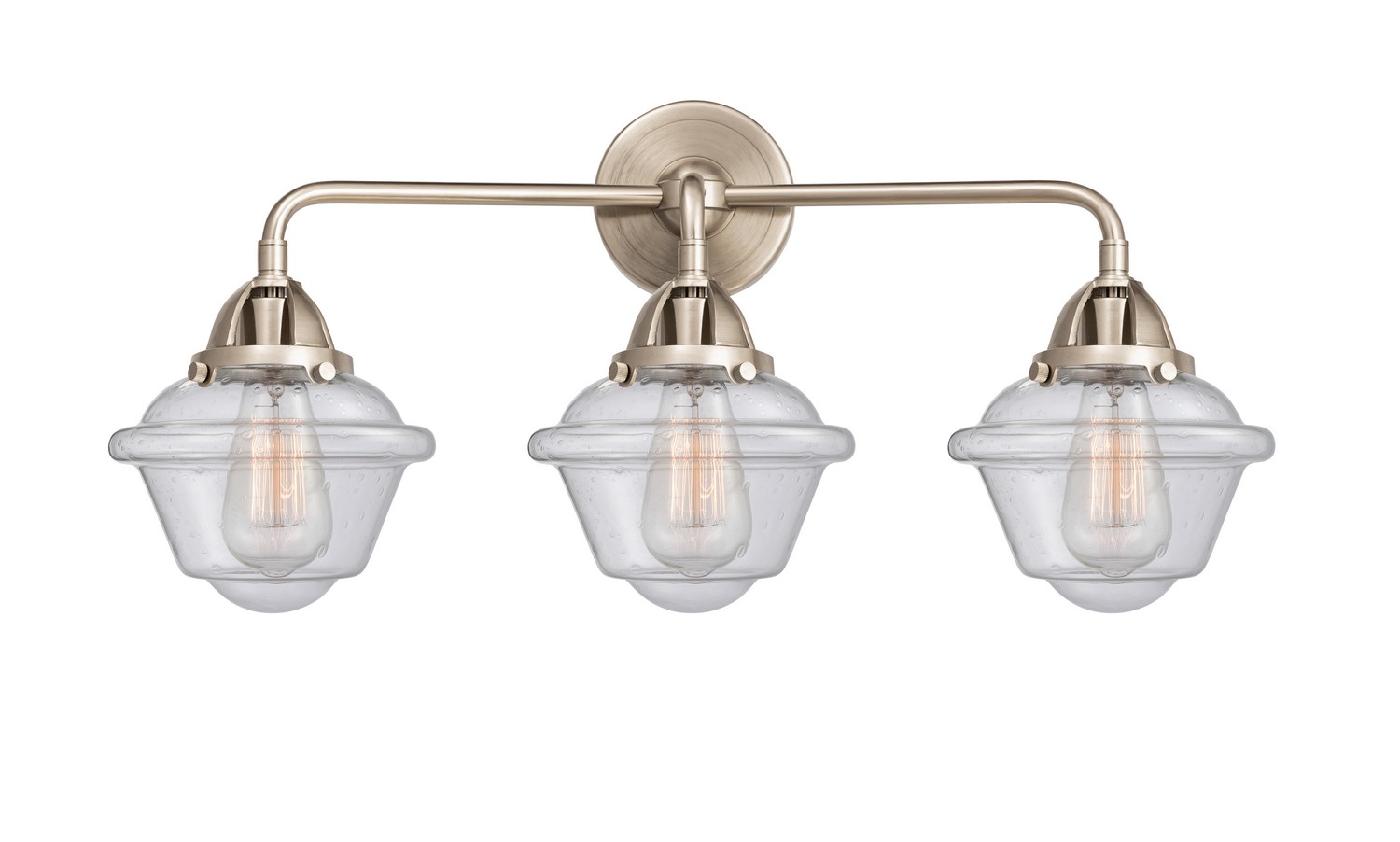 Three Light Bath Vanity by Innovations - Nouveau 2 Collection, Brushed Satin Nickel Finish - 288-3W-SN-G534