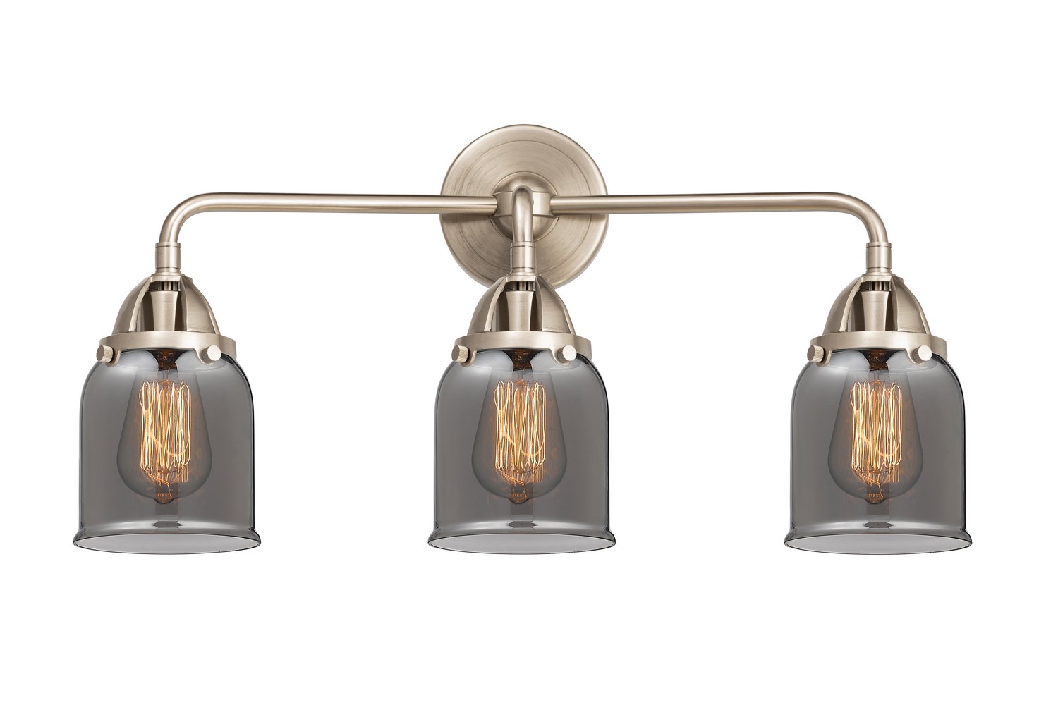 LED Bath Vanity by Innovations - Nouveau 2 Collection, Brushed Satin Nickel Finish - 288-3W-SN-G53-LED
